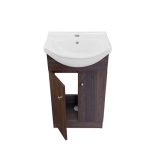 Kit Mueble Vanitorio Domsa MB40Z + Vanitorio 40Z Nogal Oscuro / 44x35x88cm - Imagen 3