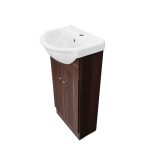 Kit Mueble Vanitorio Domsa MB40Z + Vanitorio 40Z Nogal Oscuro / 44x35x88cm - Imagen 4