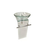 Vanitorio Vidrio Templado En L + Grifería 85x42x43cm