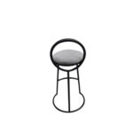 Silla Taburete Bar Dec Haus Metal-cuero 72x35 Cm J8-48 Gris - Imagen 3