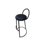 Silla Taburete Bar Dec Haus Metal-cuero 72x35 Cm J8-48 Negro