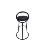Silla Taburete Bar Dec Haus Metal-cuero 72x35 Cm J8-48 Negro - Imagen 2