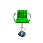 Silla Taburete Bar Dec Haus Metal-ecocuero 62-82 Cm J10-10 VERDE