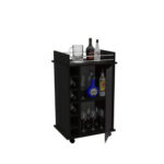 Bar Dukat Madera Vidrio C/ruedas 55x42x89cm Mlw 2126/