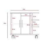 Mueble Optimizador Lavamanos Pedestal Bath55 55x41x50 Cms - Imagen 5