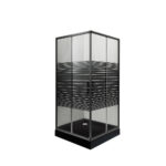 Mampara Shower Door Black 70x70 Cms Receptáculo Negro