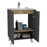 Vanitorio + Cubierta Laurent Con Patas 60x45x86 Cms - Imagen 6
