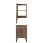 Kit Mueble Vanitorio + Botiquín Espejo Elegance Nogal / 50x80x40cm - Imagen 3