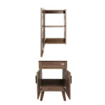 Kit Mueble Vanitorio + Botiquín Espejo Elegance Nogal / 50x80x40cm - Imagen 4