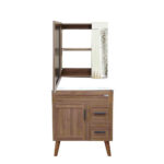 Kit Mueble Vanitorio + Botiquín Espejo Elegance Nogal / 70x80x47cm - Imagen 2