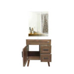 Kit Mueble Vanitorio + Botiquín Espejo Elegance Nogal / 70x80x47cm - Imagen 3