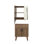 Kit Mueble Vanitorio + Botiquín Espejo Elegance Nogal / 60x80x40cm - Imagen 2