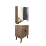 Kit Mueble Vanitorio + Botiquín Espejo Elegance Nogal / 60x80x40cm - Imagen 5