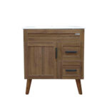 Kit Mueble Vanitorio Elegance Nogal / 70x80x47cm