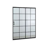 Mampara Ajustable 120-140 X 180 Cms Perfil Negro - Imagen 3