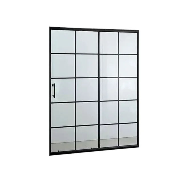 Mampara Ajustable 120-140 X 180 Cms Perfil Negro - Imagen 3