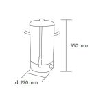 Hervidor Eléctrico 17 Lts 2500w Maigas Cuerpo Inox - Imagen 4