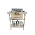 Lavafondo Acero Inox Con Repisa 63x67x80-93cm - Imagen 2