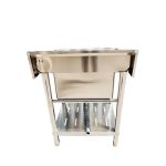 Lavafondo Acero Inox Con Repisa 63x67x80-93cm - Imagen 6