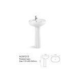 Lavamanos Y Pedestal De Loza 51x40x87 Cms Dechaus Acb7212 - Imagen 2