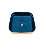 Lavamanos Sobreponer Dechaus Vitreous Oro 50x40 Acb8012 - Imagen 5