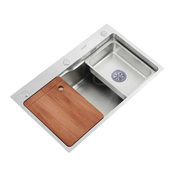 Lavaplatos Deluxe Domsa MDS7545A-SILVER-CON/L Sobre Cubierta / 75x46x20cm (Incluye Accesorios) - Imagen 5