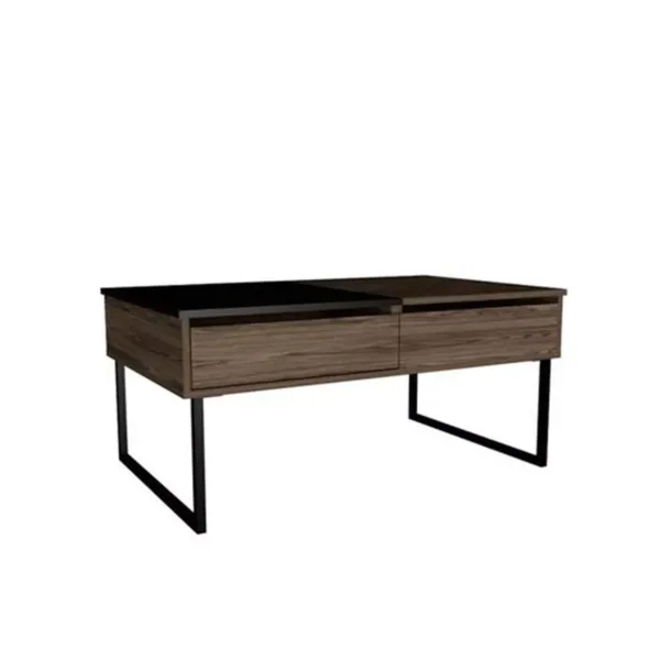 Mesa Centro Funcional 101x61x45-57 Cms Coñac-wengue - Imagen 7