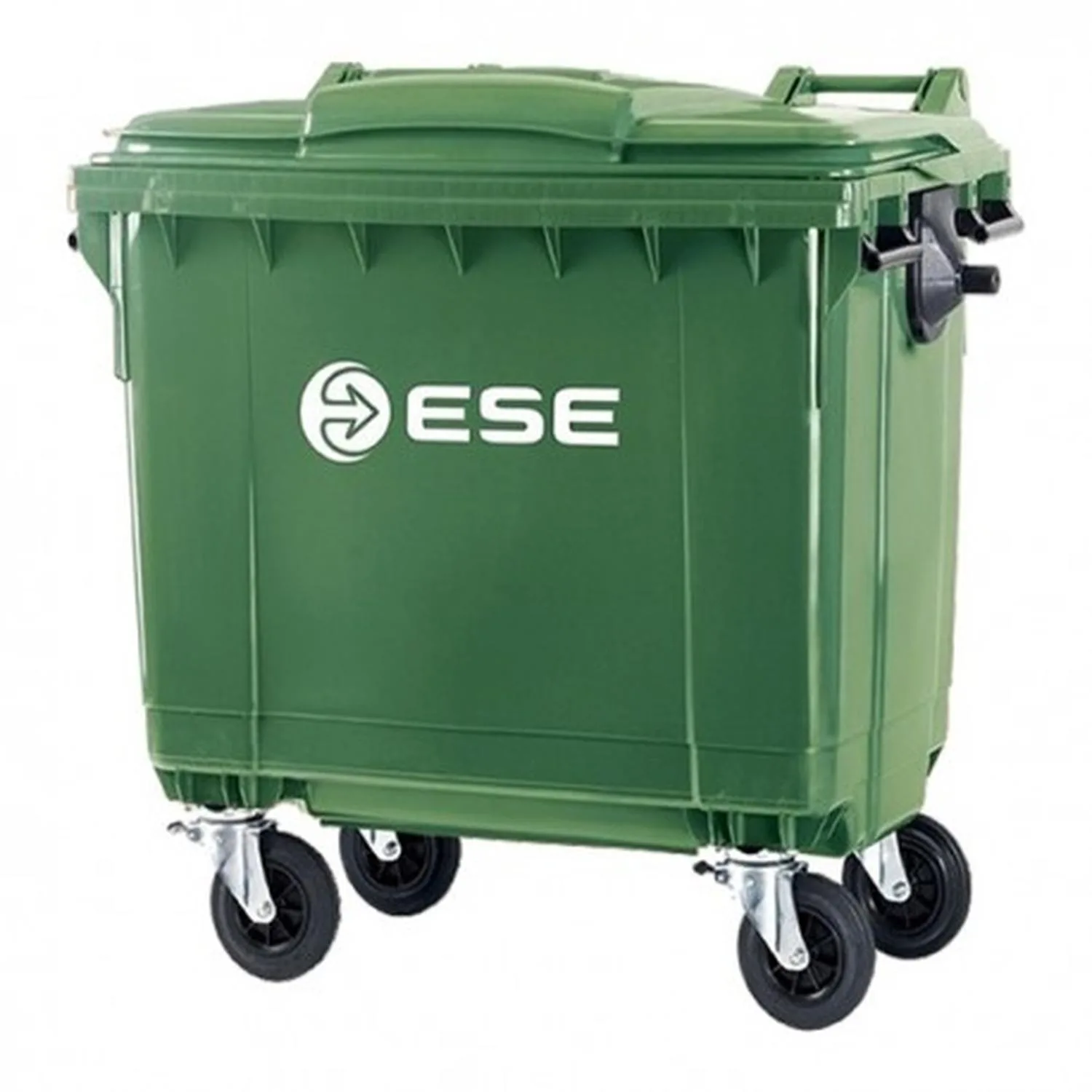 60107140 Contenedor de Basura Plástico 770 Lt Alemán VERDE GRIS GRAFITO - Imagen 1