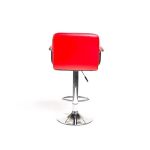 Silla Bar Roma Ajustable 62-83 Cms Ecocuero color Rojo - Imagen 3