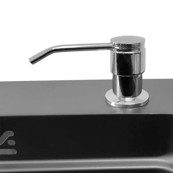 Lavaplatos Deluxe Domsa MDS6845A-BLACK-CON/L Sobre Cubierta / 68x45x20cm (Incluye Accesorios) - Imagen 2