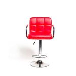 Silla Bar Roma Ajustable 62-83 Cms Ecocuero color Rojo - Imagen 2