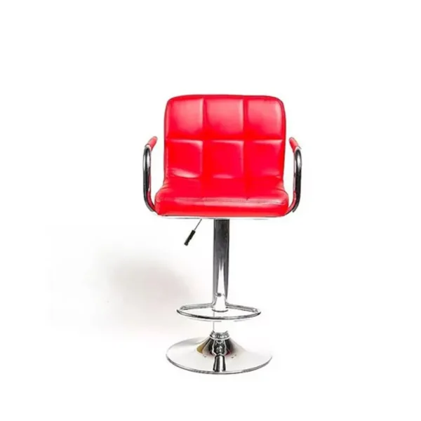 Silla Bar Roma Ajustable 62-83 Cms Ecocuero color Rojo - Imagen 2