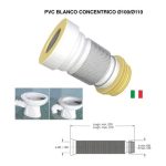 Conector Sello Anti fuga Extensible Para Wc a Muro O Piso