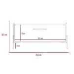 Mesa De Centro Shangai Duna 84x57x40 Cms Mld 5783 - Imagen 4