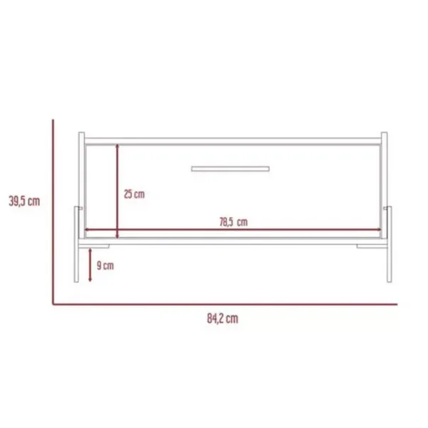 Mesa De Centro Shangai Duna 84x57x40 Cms Mld 5783 - Imagen 4