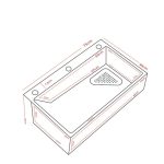 Lavaplatos Deluxe Domsa MDS7545A-SILVER-CON/L Sobre Cubierta / 75x46x20cm (Incluye Accesorios) - Imagen 6