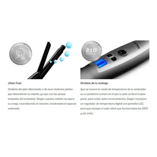 Ondulador Siegen Sg2502 Cilindro 19mm Regulador T° - Imagen 2