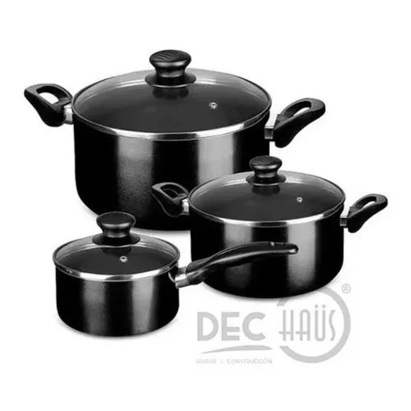 Batería De Cocina 6 Pzs Antiadherente Hogar Ilko - Imagen 2