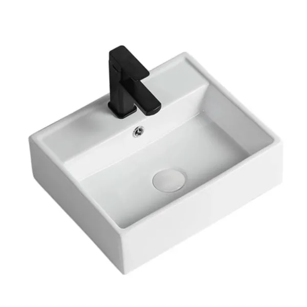 Lavamanos Sobreponer SLC8352B / 42,5x35,5x13,5cm No incluye grifería - Imagen 4