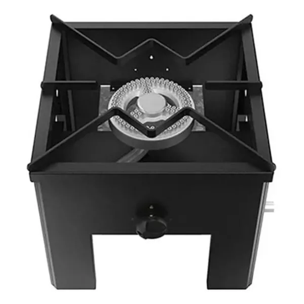 Anafe Negro 1 Plato Alto 43x43cms. Maigas - Imagen 2
