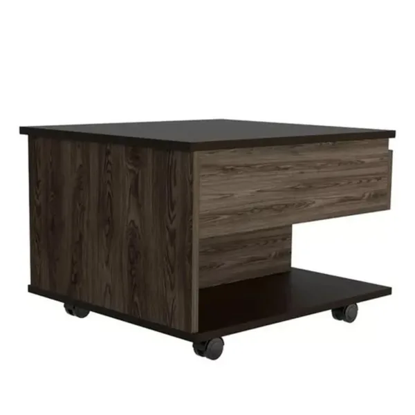 Mesa Centro Funcional 55x50x39-70 Cms Coñac-Wengue - Imagen 3