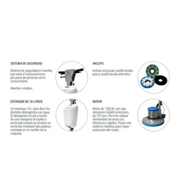 ABRILLANTADORA BF522 17″ LUSTER M/METAL LUSTER - Imagen 2