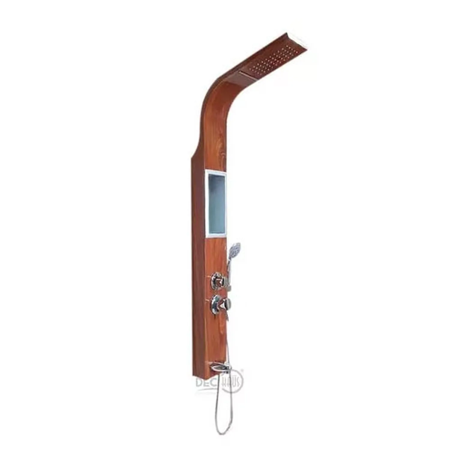 60103082 Columna Ducha Color Madera Salida Ducha 130x15 Cms - Imagen 1