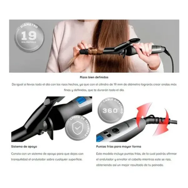 Ondulador Siegen Sg2502 Cilindro 19mm Regulador T° - Imagen 4