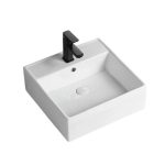 Lavamanos Sobreponer SLC844B / 46x46x16cm No incluye grifería - Imagen 3