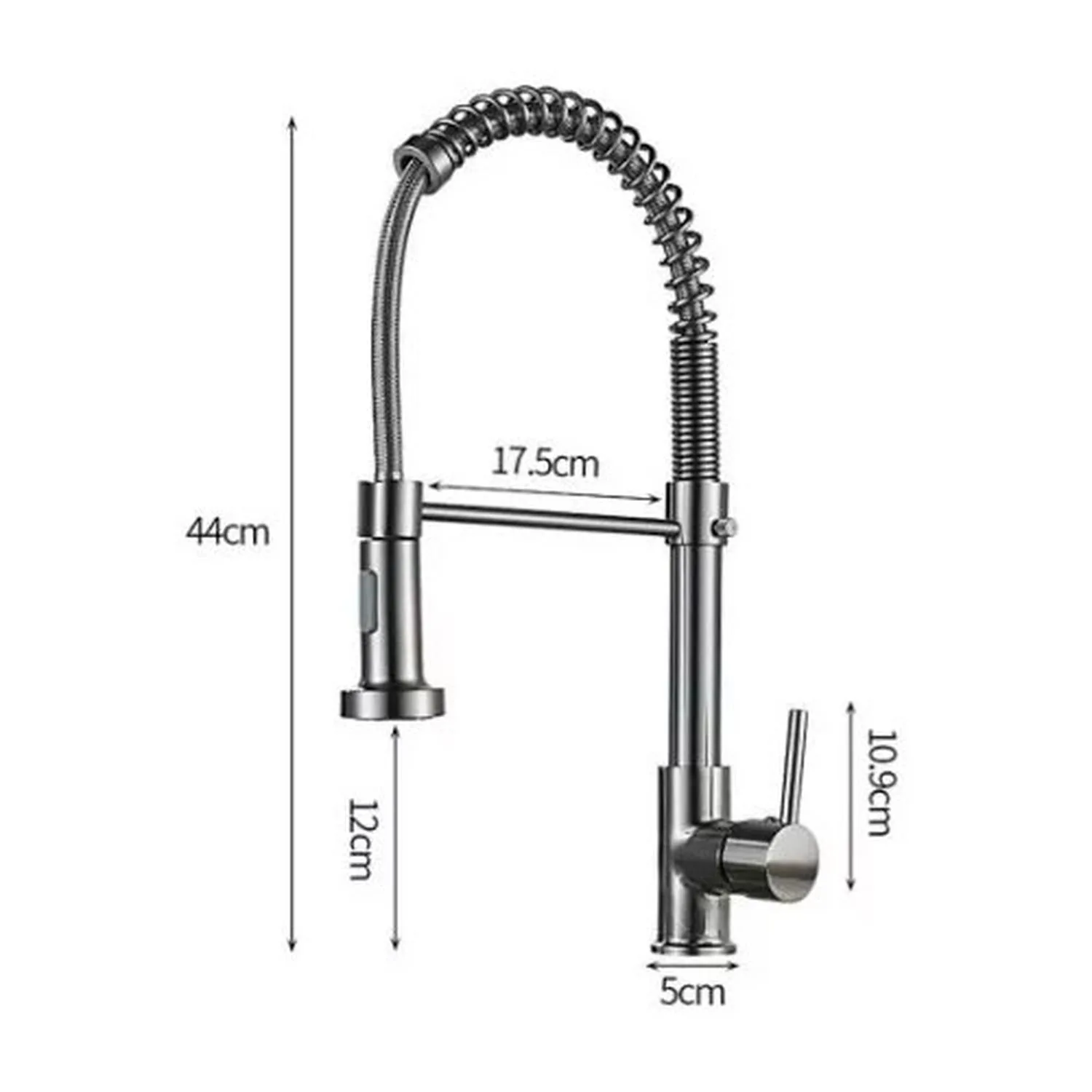 60103319 Llave Monomando Cocina Con Boquilla Extraíble 44cms - Imagen 1