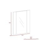 Espejo Flotante Madrid Wengue 60x45 Cms Elw 2979 - Imagen 3