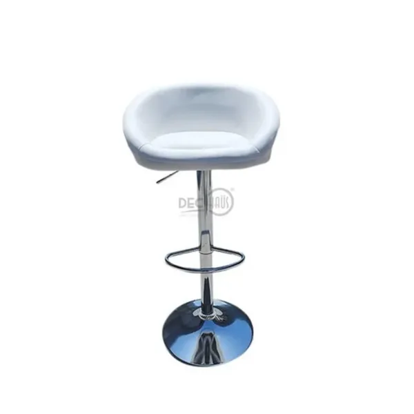 Silla Bar Bemus 62-82 Cms Alt. Total 103cm Ecocuero Blanco - Imagen 2