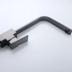 Llave monomando lavaplato Cuadrado Acero negro matte 36 cms - Imagen 2