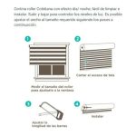 Cortina Roller Zebra 120x165cm Textura Beige - Imagen 5